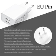 Adaptador de Tomada Universal Europeu com USB - imagem 2