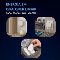 Adaptador Tomada Articulado com USB-C e USB: Carregue 4 Dispositivos + Design Compacto - imagem 3