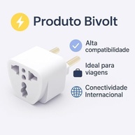 Adaptador Universal de Tomada 2 Unidades: Conecte-se Globalmente com Segurança e Praticidade - imagem 2