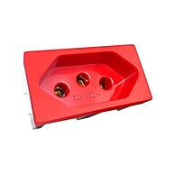 Tomada Vermelha Blux Home: Design e Segurança 10A - imagem 1