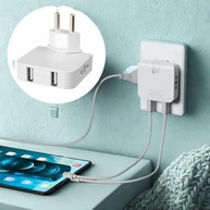 Adaptador Universal Benjamin Bivolt: 2 Tomadas + 2 USB, Conecta 4 Dispositivos - Ideal para Viagem e Dia a Dia - imagem 2