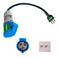 Adaptador 32A Plug Industrial para Carregador de Carro Elétrico - Conexão Segura em Tomadas 10A/20A - imagem 2
