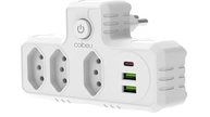 Extensão Elétrica 3 Tomadas + 2 USB + 1 Type-C: Carregamento Rápido e Seguro - imagem 2