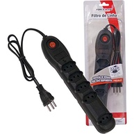 Filtro de Linha Force Line 5 Tomadas Tripolares com Disjuntor - Proteção Essencial para seus Equipamentos - imagem 3