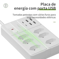 tomadas-de-energia-multifuncional-extensao-inteligente-usb-6-usb-regua-c-a-2-eletrica-19m-4-a