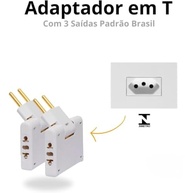 Adaptador T Articulado 90° com 3 Saídas 10A - Organize e Expanda suas Tomadas! - imagem 3