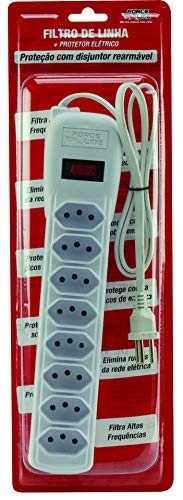 Filtro de Linha Force Line 8 Tomadas Bivolt: Proteção e Praticidade para Seus Equipamentos - imagem 3