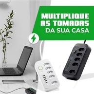 Régua de Energia Premium: 5 Tomadas, 6 USBs (C/PD), Proteção e Design Elegante - imagem 3
