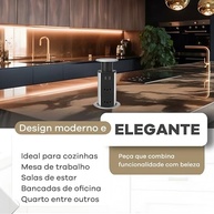 Torre de Tomadas Retrátil Embutir: 3 Tomadas + USB + USB-C para Bancada (Preta) - imagem 5