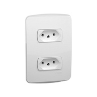 Tomadas Schneider Miluz: Kit 2x 2P+T 10A – Segurança e Design - imagem 1
