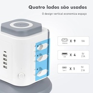 Torre de Tomadas 9+4+1 USB Rápido: Potencialize sua Conexão com Segurança e Estilo - imagem 5