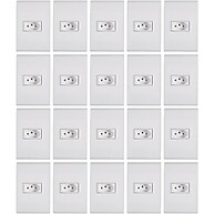 Tomadas Tramontina Liz: Kit 20Pcs 2P+T 10A Branco - imagem 1