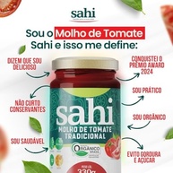 Kit 2 Molho De Tomate Tradicional Orgânico Sem Conservantes 330g - imagem 4