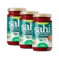 Kit 3X: Molho de Tomate com Manjericão Orgânico Sahi 330g - imagem 1