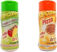 Temperos P/ Pipoca Popcorn Cx 12 Frascos. 6 Tomate e Queijo - 6 Pizza - imagem 1