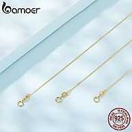 Colar Prata 925 Bamoer: Elegância em Dois Tons - imagem 2