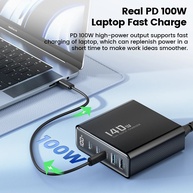 Toocki 140W: Carregador Turbo para Seus Dispositivos - imagem 4