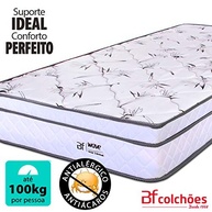 Cama Box Solteiro com Colchão de Molas Ensacadas e Pillow Top - Courvin Branco 88x188cm - imagem 4