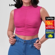 Top Feminino Babados: Conforto e Estilo Lovito - imagem 1