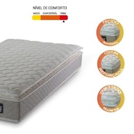 Colchão Solteiro Strong Pillow Top Espuma D45 88x188x24cm Bege - Conforto e Resistência para Até 150kg - imagem 4