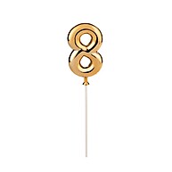 Topo de Bolo Dourado Número 8: Transforme sua Festa - imagem 1
