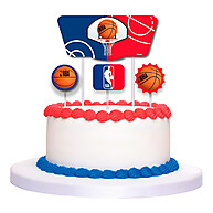 Topo de Bolo NBA – 4 Unidades FestColor Rizzo - imagem 1