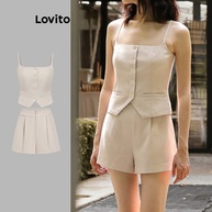 Tops e Calças Lovito: Elegância com Botões - imagem 1