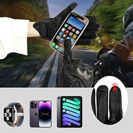 Luvas de Couro Premium FXC para Motociclistas com Tela Sensível ao Toque - Estilo e Proteção - imagem 4