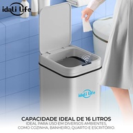 Lixeira Inteligente IDALI LIFE: Higiene Sem Toque! - imagem 2