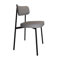 Cadeira Fixa Alloa 50x44,7x83,8cm - Design Contemporâneo com Toques Retrô em Aço Epóxi Cinza - imagem 2