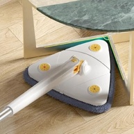 Mop Triangular Giratório 360° com Torção Automática - Limpeza Inteligente para Pisos e Vidros - imagem 3