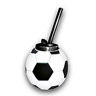 Kit 15 Copos Bola de Futebol com Canudo – Perfeito para Festas e Torcidas - imagem 1