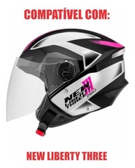 Viseira Cristal Capacete Pro Tork New Liberty 3 Transparente - imagem 5