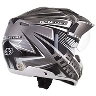 Capacete Fechado Pro Tork TH1 Vision Adventure Prata/Branco - Tamanho 58 - imagem 5