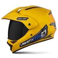 Capacete Fechado Pro Tork Liberty MX Vision Pro Amarelo - Segurança e Estilo para Seu Passeio (Tam. 60, Visor Fumê) - imagem 2
