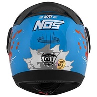 Capacete Evolution G6 Pro Tork N8 Memes Azul Claro/Laranja - Tam. 60: Segurança e Estilo com Humor! - imagem 4