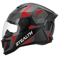 Capacete Fechado Pro Tork Stealth Concept Cinza e Vermelho - Segurança e Estilo para Sua Pilotagem - imagem 1