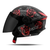 Capacete Aberto Pro Tork New Liberty 3 Flowers Vermelho Brilhante - Segurança e Estilo para Você! - imagem 3