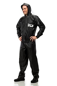 Conjunto Impermeável PVC Tornado Preto com Capuz - Proteção Total Tam P - imagem 3