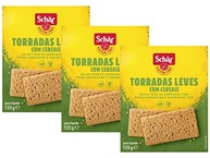 Kit 3 Torradas Leves com Cereais Sem Glúten Vegano Schar 125g - imagem 2
