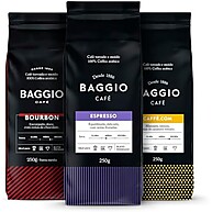 Kit 3 Cafés Baggio 250g: Torrado e Moído Premium - imagem 1