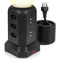 Torre de Tomada Inteligente: 9 Tomadas, 4 USB-A, 2 USB-C - Energia Segura e Organizada - imagem 1