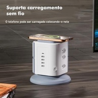 Torre de Tomadas 9+4+1 USB Rápido: Potencialize sua Conexão com Segurança e Estilo - imagem 3
