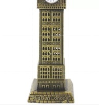 Miniatura Torre Big Ben Londres 18cm em Metal - Decoração com Estilo Inglês e Detalhes de Relógio - imagem 4