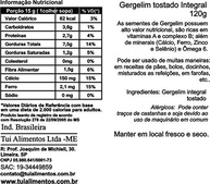 TUI ALIMENTOS Semente De Gergelim Integral Tostado - 120 G - imagem 3