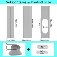 Kit de Ventilação para Ar Condicionado Portátil com Mangueira 13cm - Vedação Total e Instalação Fácil - imagem 3