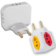 Adaptador Tomada Universal Articulado 20A + Cubo 10/20A: Flexibilidade Total! - imagem 1
