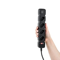 Filtro de Linha Intelbras EPE 204: 4 Tomadas + 2 USB, Proteção Total e Design Inteligente - imagem 5