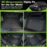 Tapetes de Chão Subaru Forester 2014-2018: Proteção Total TPE Impermeável e Antiderrapante - imagem 3