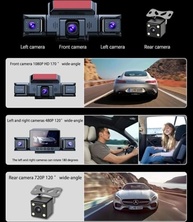 Câmera Veicular 360° HD 1080p com WiFi: Segurança Total e Visão Panorâmica para Seu Carro - imagem 4